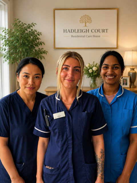 Members of the Hadleigh Court care team
