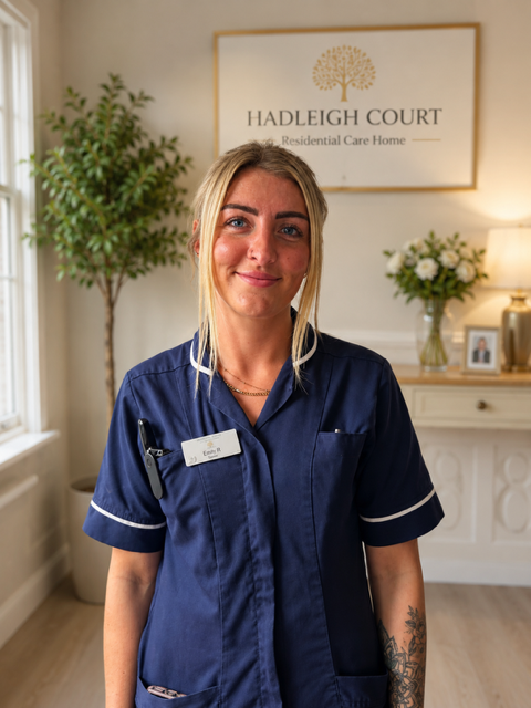 A member of the Hadleigh Court care team